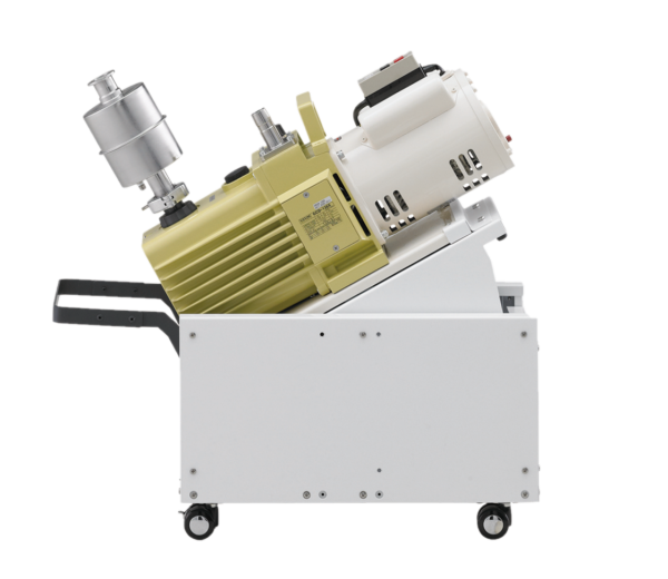 油回転真空ポンプ用架台OPM-1000型 オイル交換